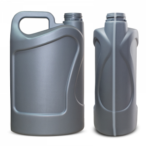 Flasche Oval 4,5L Metallic/ Silber